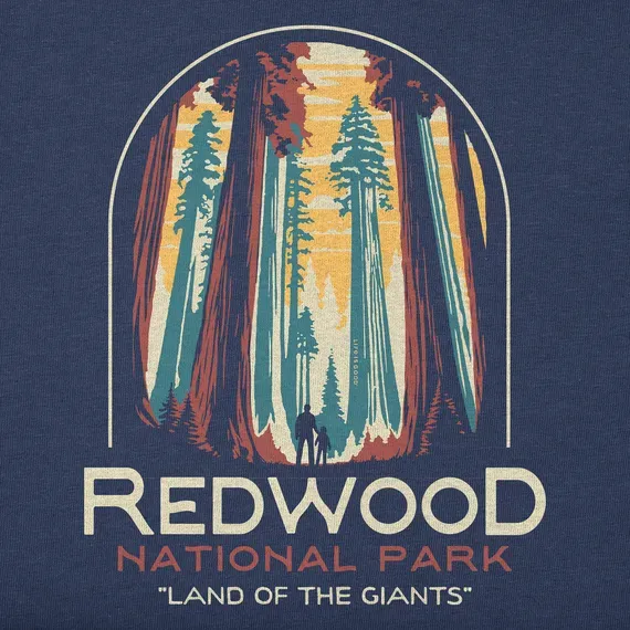 Women's Redwood National Park Simply True Fleece Crew