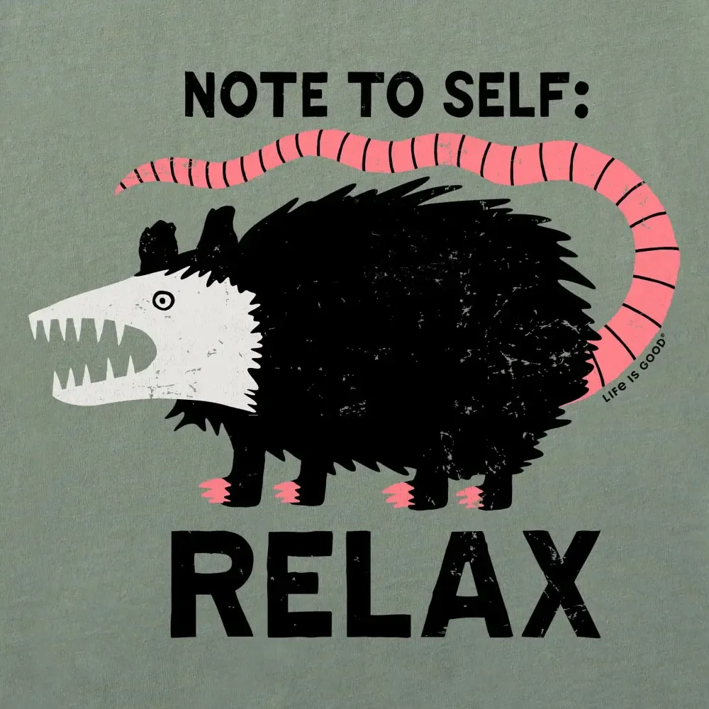 Men's Note to Self: Relax Short Sleeve Crusher Tee