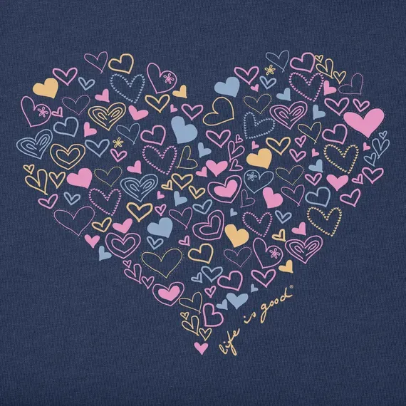 Women's Hearty Heart Simply True Fleece Crew