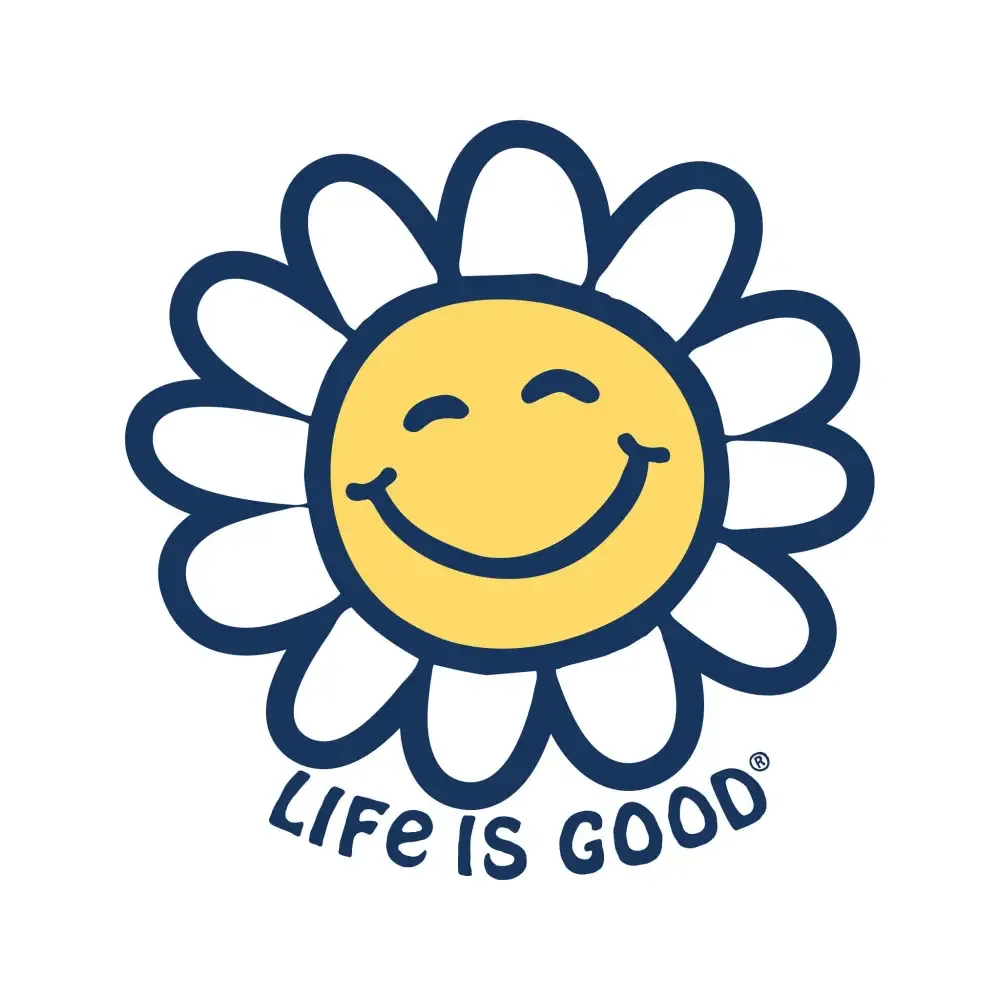 Adult Unisex Happy Smile Daisy Small Die Cut Sticker