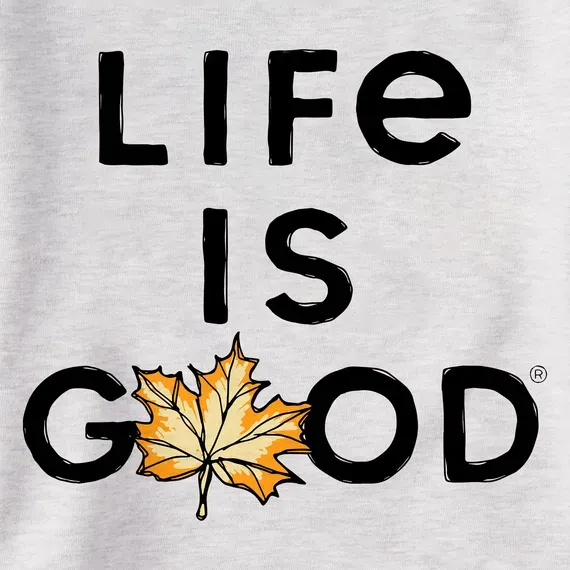 Women's Branded Stacked LIG w Leaf Simply True Fleece Hoodie