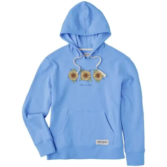 Women's 3 Sunflowers Simply True Fleece Hoodie