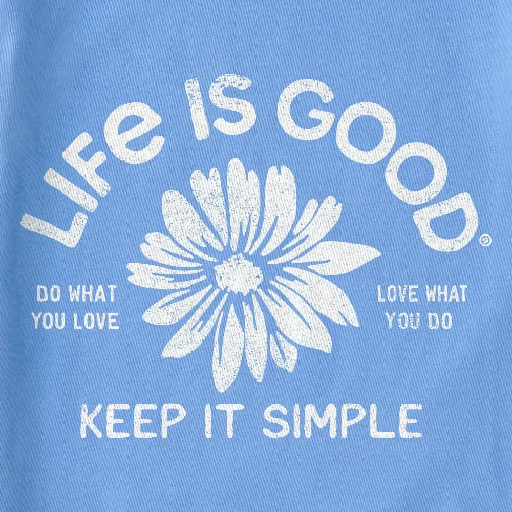 Women's Crafty Keep it Simple Daisy Short Sleeve Tee