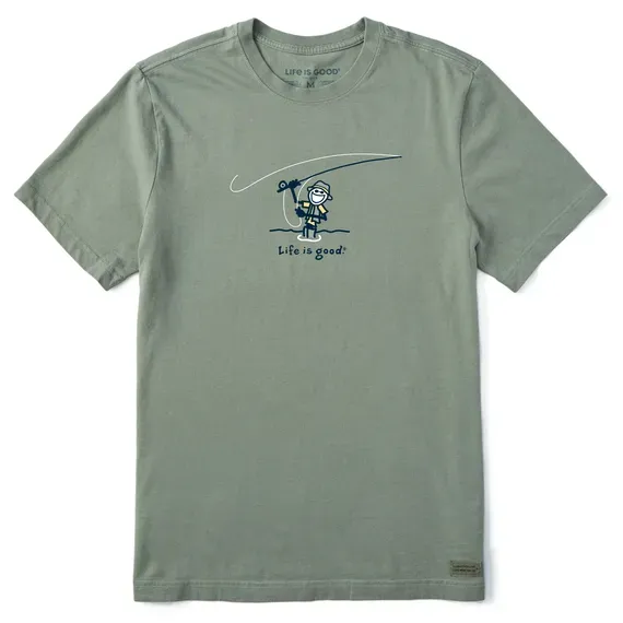 Men's Jake Cast Fish  Crusher Tee