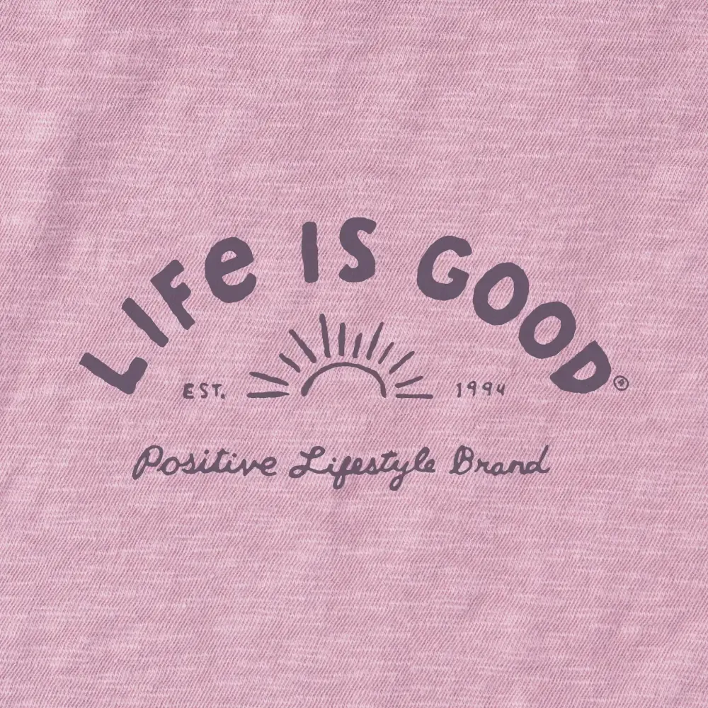 Women's Life is Good Positive Lifestyle Brand Textured Slub Tank