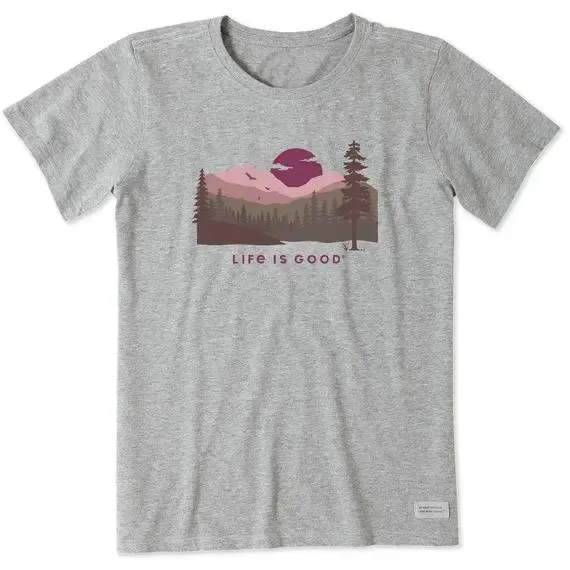 Women's Sunset Landscape Short Sleeve  Tee