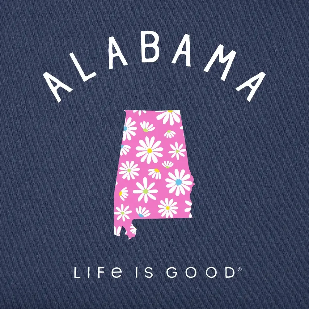 Women's Alabama Daisies Short Sleeve Crusher Tee