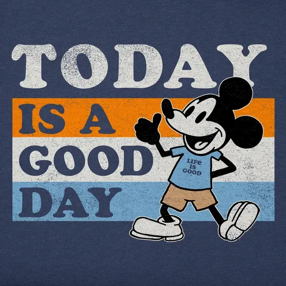 Women's Today is a Good Day Will Stripes Simply True Fleece Crew