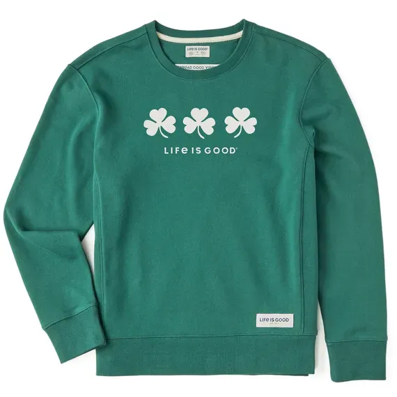 Women's Three Shamrocks Simply True Fleece Crew