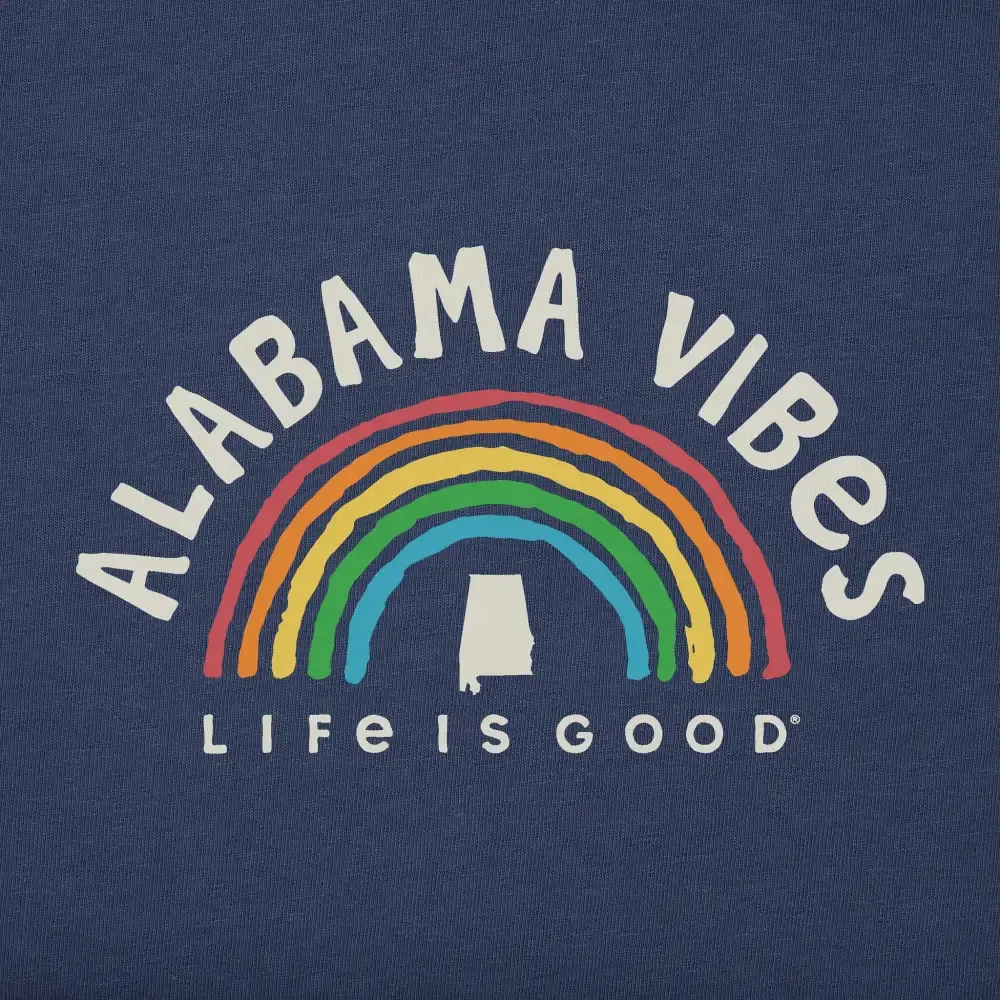 Women's Alabama Rainbow Vibes Short Sleeve Crusher Tee