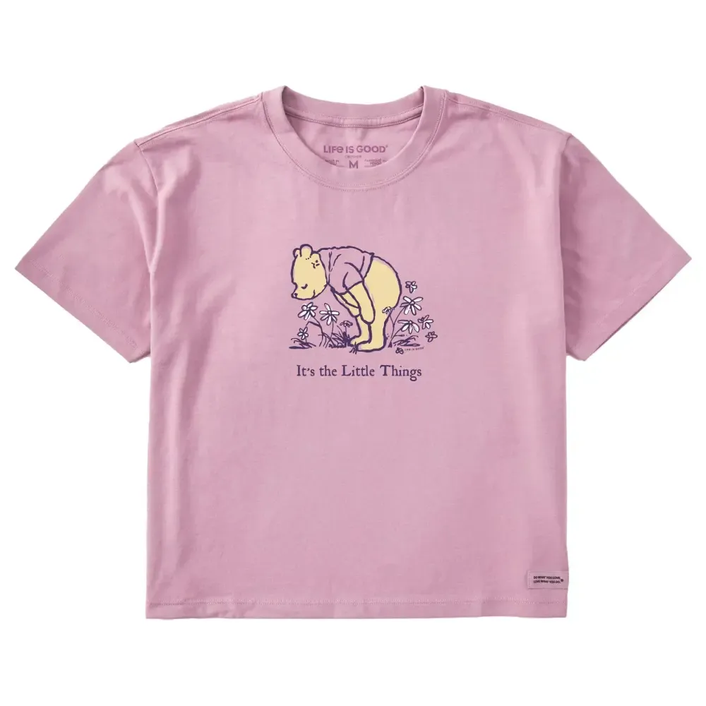 Women's It's the Little Things Winnie Short Sleeve Crusher Boxy Tee