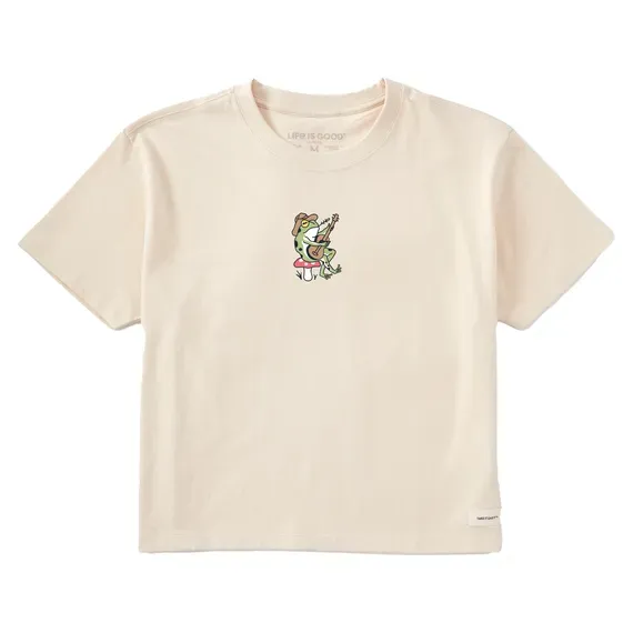 Women's Frog Guitar  Crusher Boxy Tee