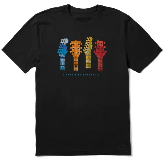 Men's Tie Dye Diversified Guitars  Short Sleeve Tee
