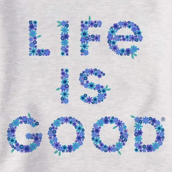 Women's Branded Patterna Life is Good Simply True Fleece Hoodie