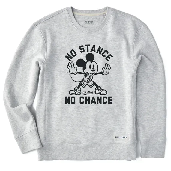 Women's No Stance No Chance Simply True Fleece Crew