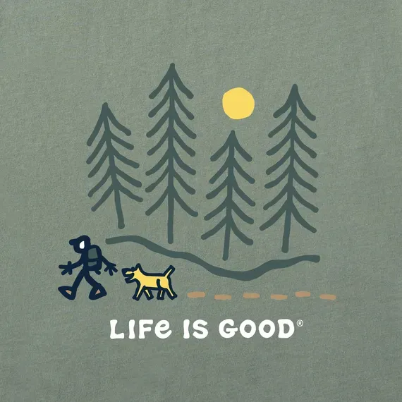 Men's Hiking through the Woods Short Sleeve  Tee