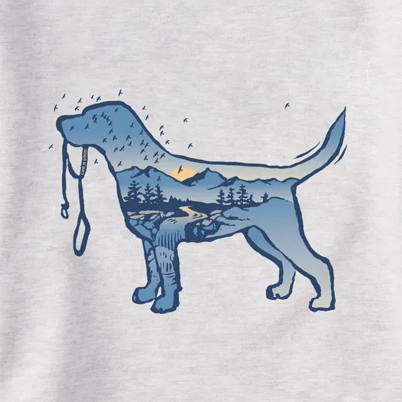 Women's Macro Micro Dogscape Simply True Crew