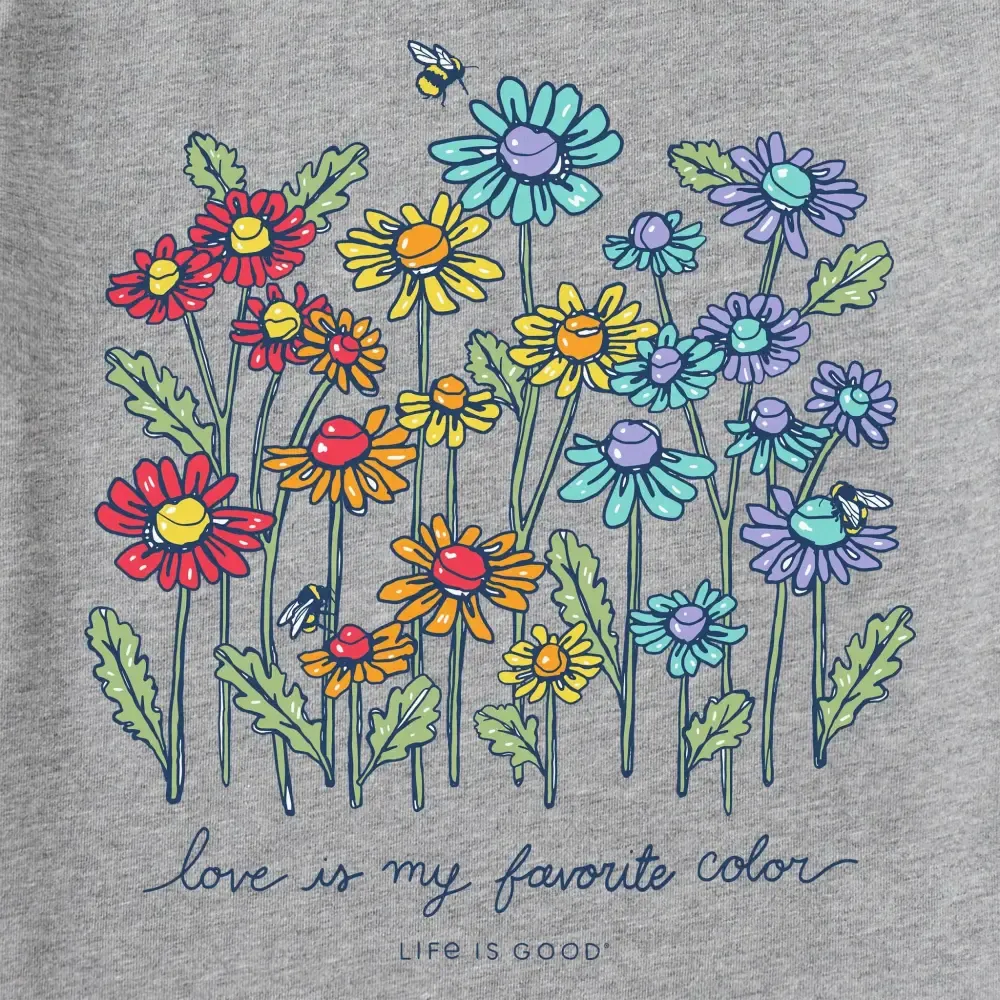 Women's Love Daisy Bee Short Sleeve Tee