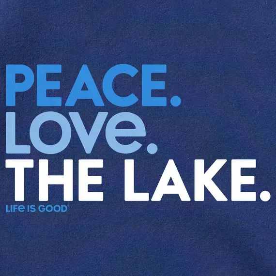 Women's Peace Love the Lake Simply True Fleece Crew