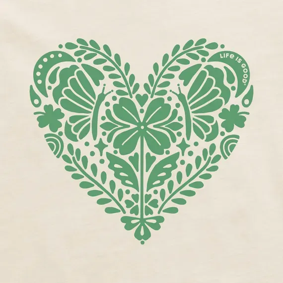 Women's Celtic Clover Heart Simply True Fleece Crew