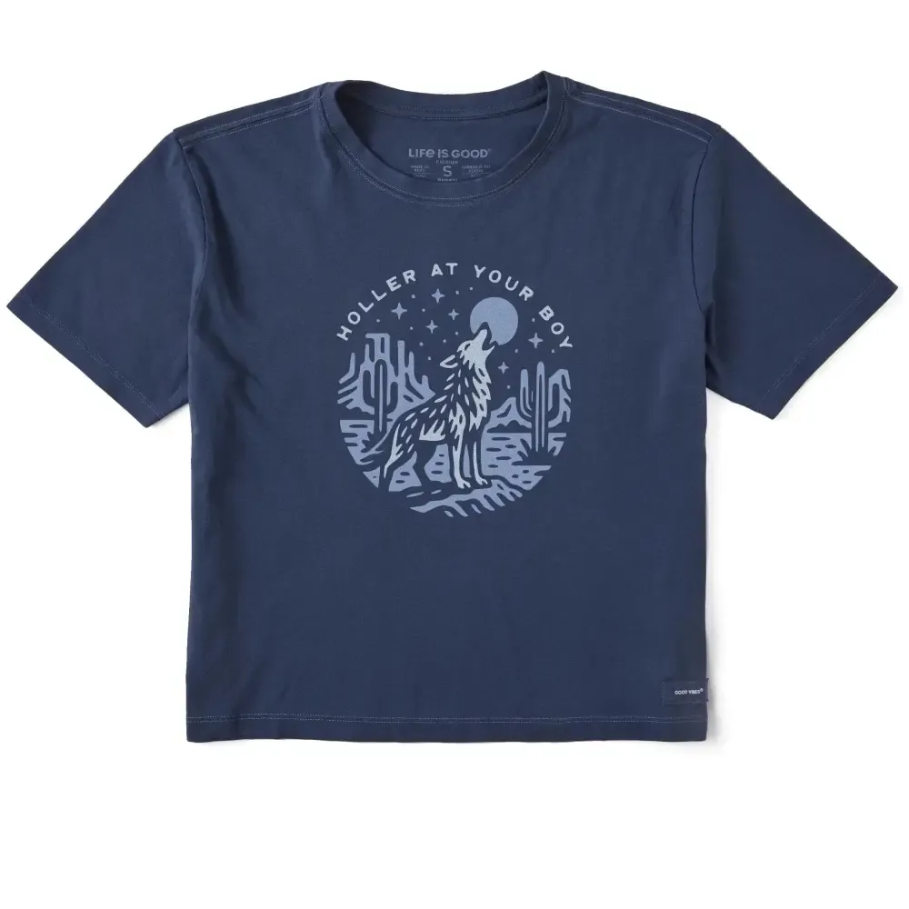 Women's Holler at Your Boy Short Sleeve Crusher Boxy Tee