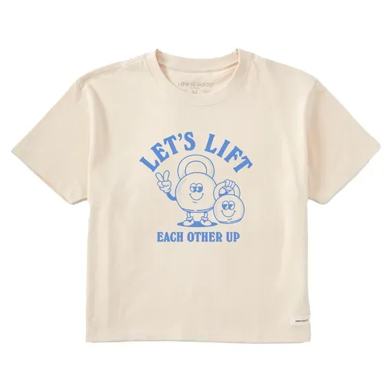 Women's Lift Each other Up  Crusher Boxy Tee