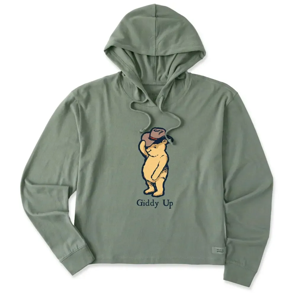 Women's Giddy Up Winnie Crusher Boxy Hoodie