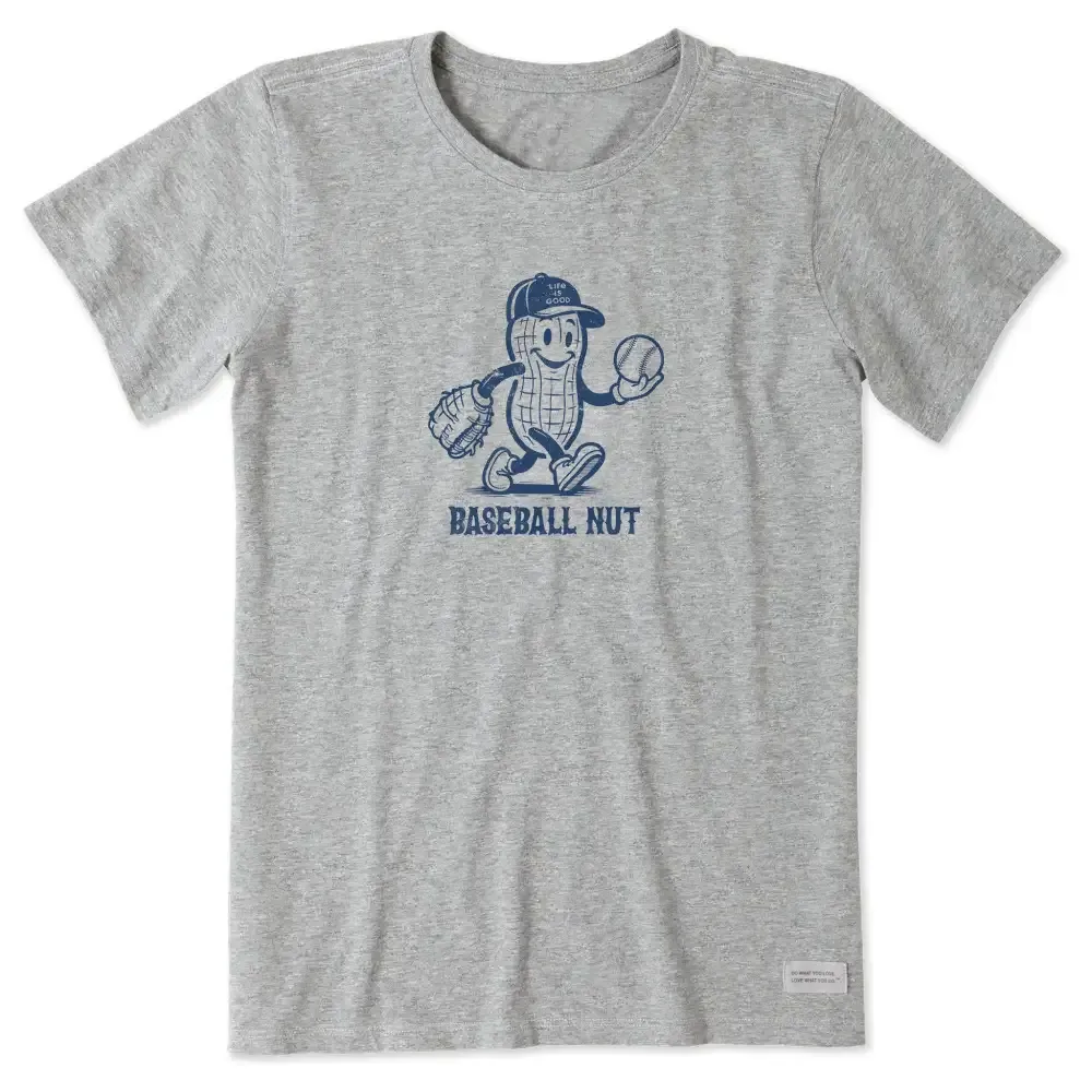 Women's Baseball Nut Short Sleeve Crusher Tee