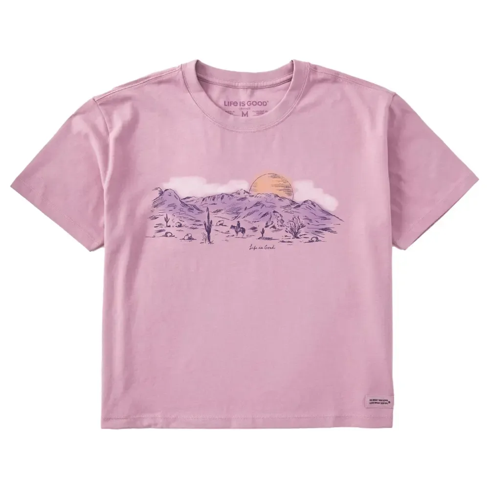 Women's Desert View Short Sleeve Crusher Boxy Tee