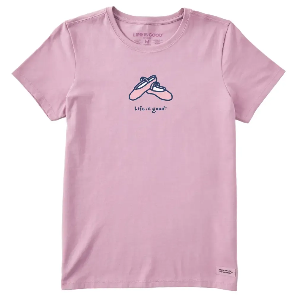 Women's Ballet Slippers Short Sleeve Crusher Tee