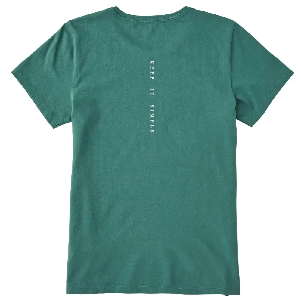Women's Keep It Simple Little Flower Short Sleeve Crusher Tee