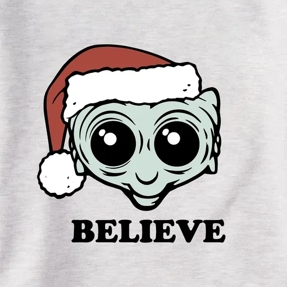 Women's Mini Believe in Aliens Simply True Fleece Hoodie