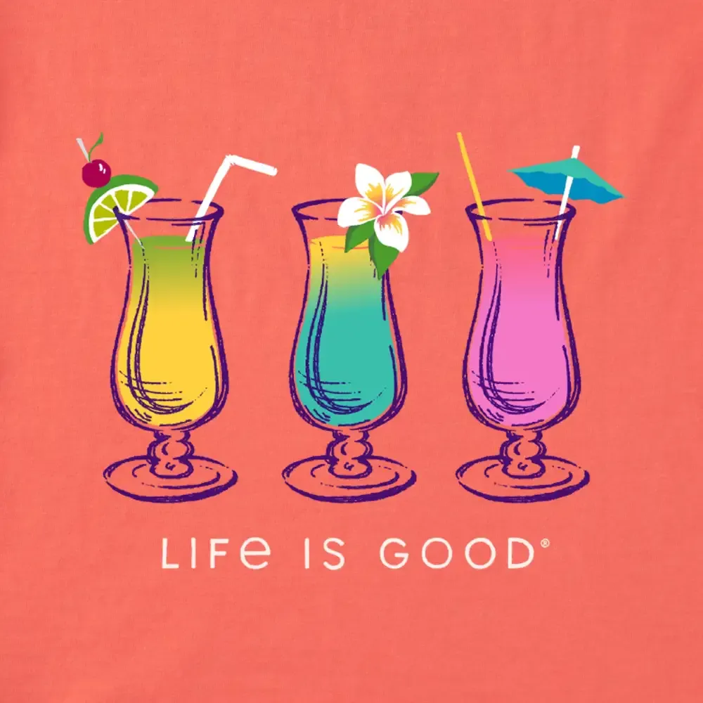 Women's 3 Cocktails Short Sleeve Vee
