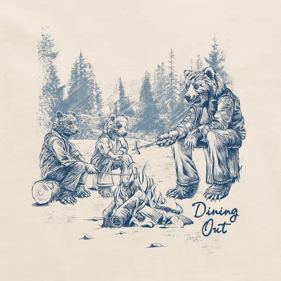 Men's Dining Out Bears Short Sleeve Tee