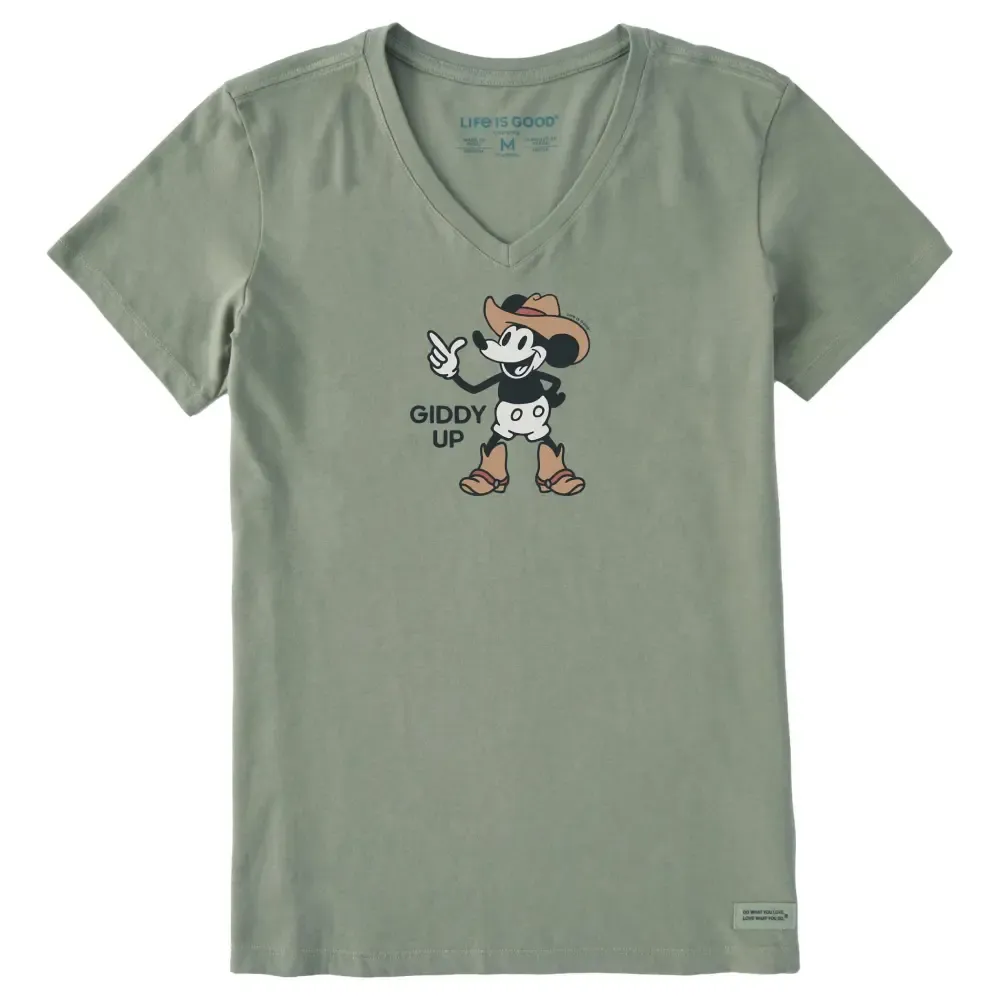Women's Giddy Up Willie Short Sleeve Crusher Vee