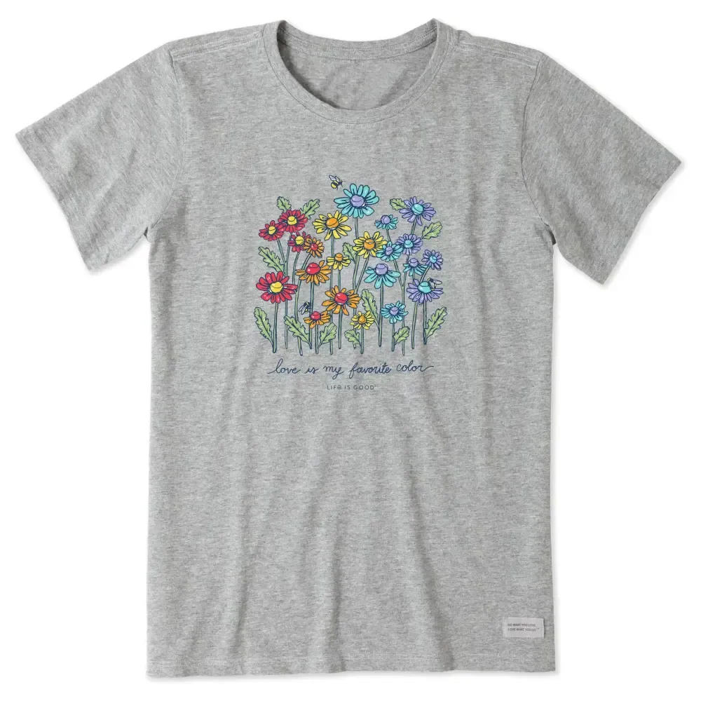 Women's Love Daisy Bee Short Sleeve Tee