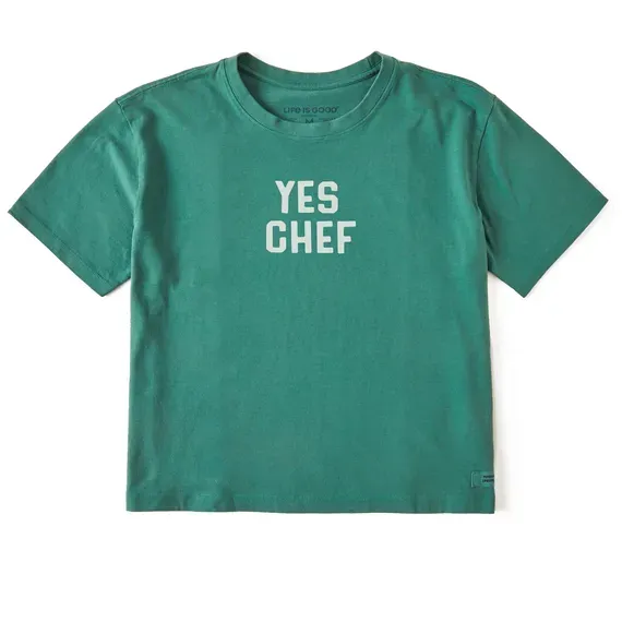 Women's Yes Chef  Crusher Boxy Tee