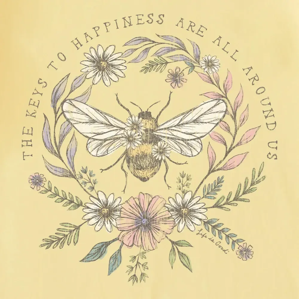 Women's Bee Happiness All Around Short Sleeve Tee