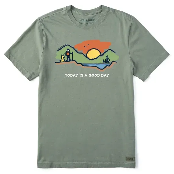 Men's Today is a Good Day Mountain Hike Short Sleeve  Tee