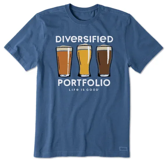 Men's Diversified Portfolio Beer Short Sleeve  Tee