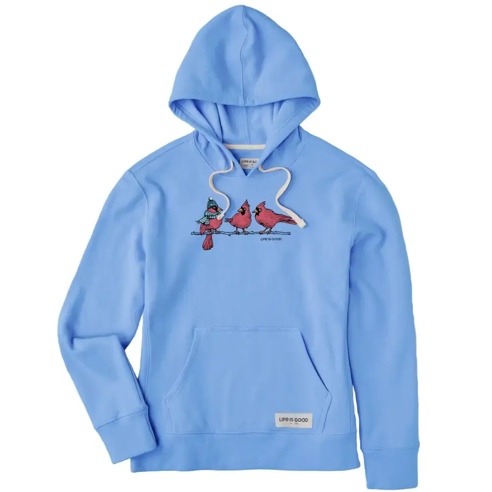 Women's 3 Warmly Dressed Cardinals Simply True Fleece Hoodie