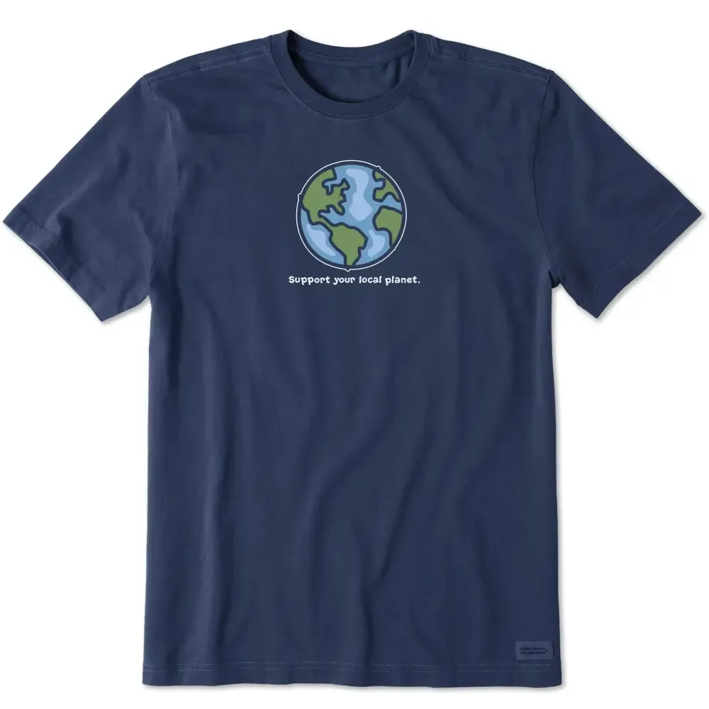 Men's Support your Local Planet Short Sleeve Crusher Tee