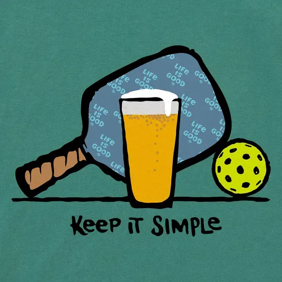 Men's Pickleball & Beer Short Sleeve  Tee