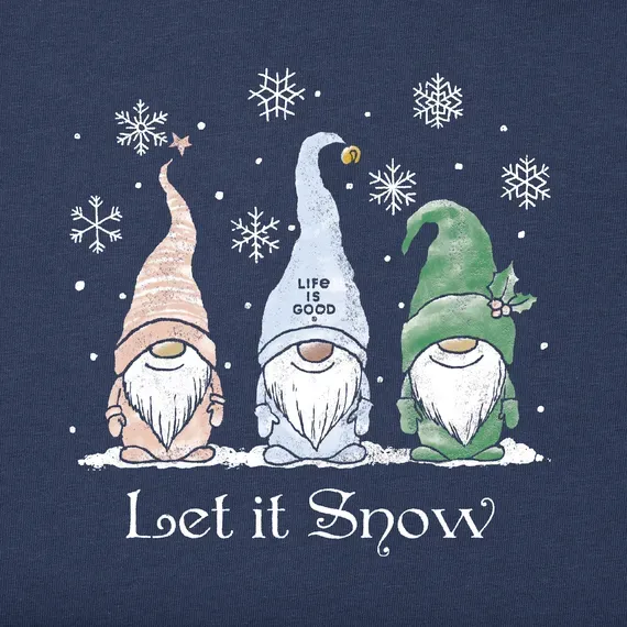 Women's Let it Snow Gnomes Simply True Fleece Hoodie