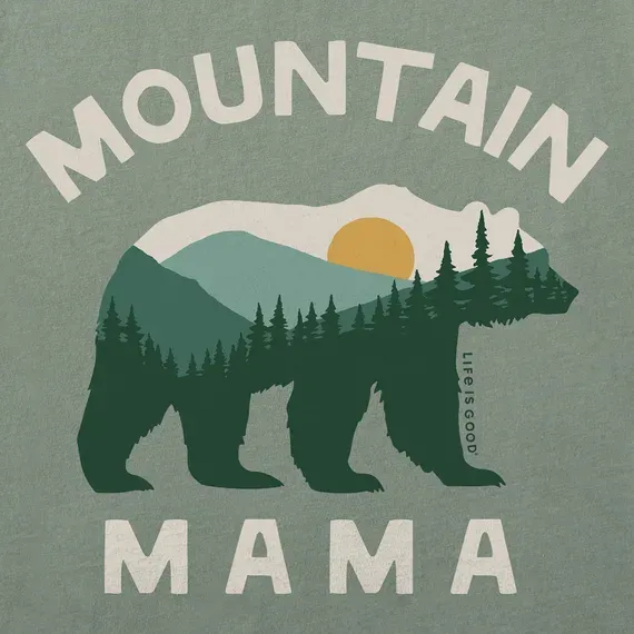 Women's Mountain Mama Bear Simply True Fleece Crew