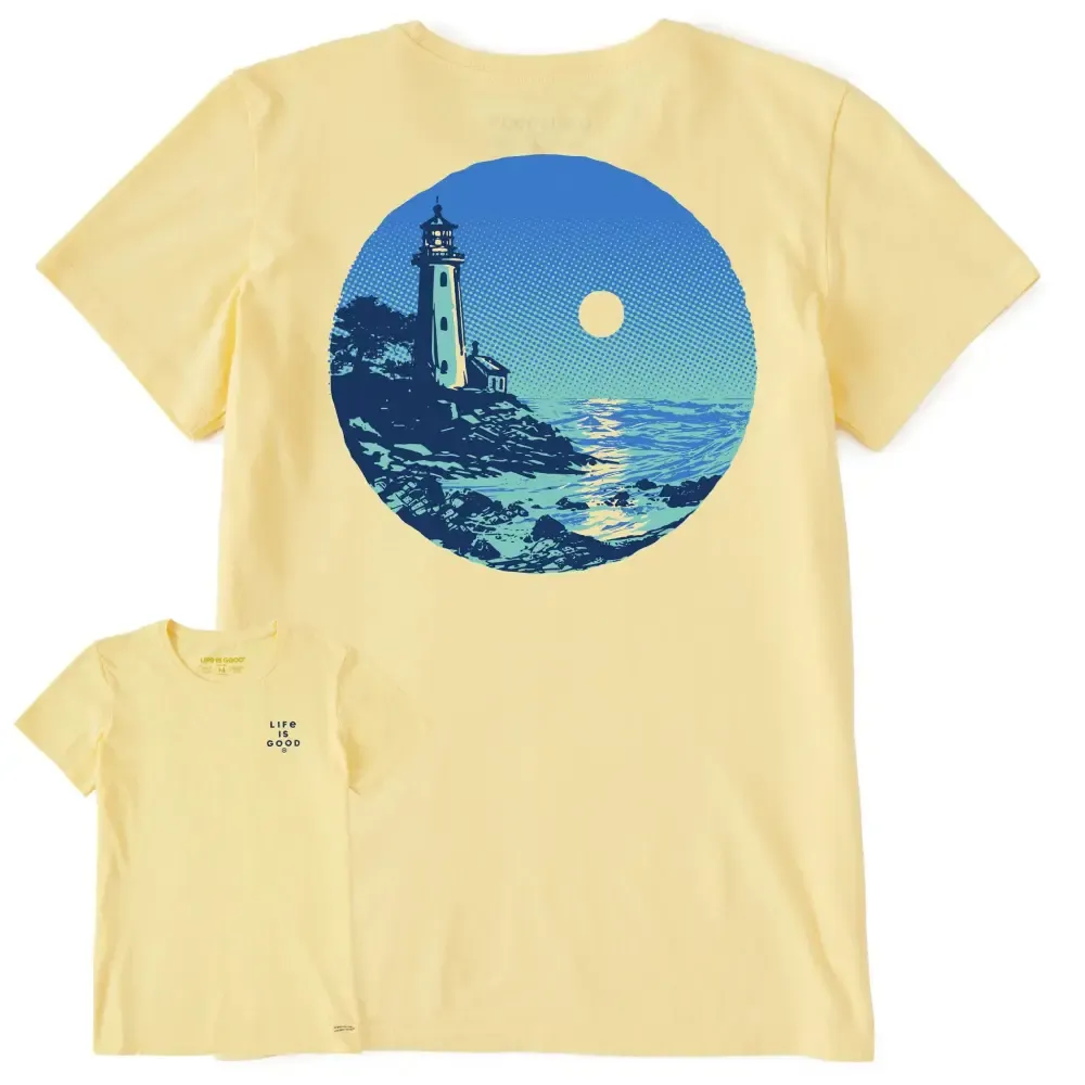 Women's Lighthouse Moon Short Sleeve Tee
