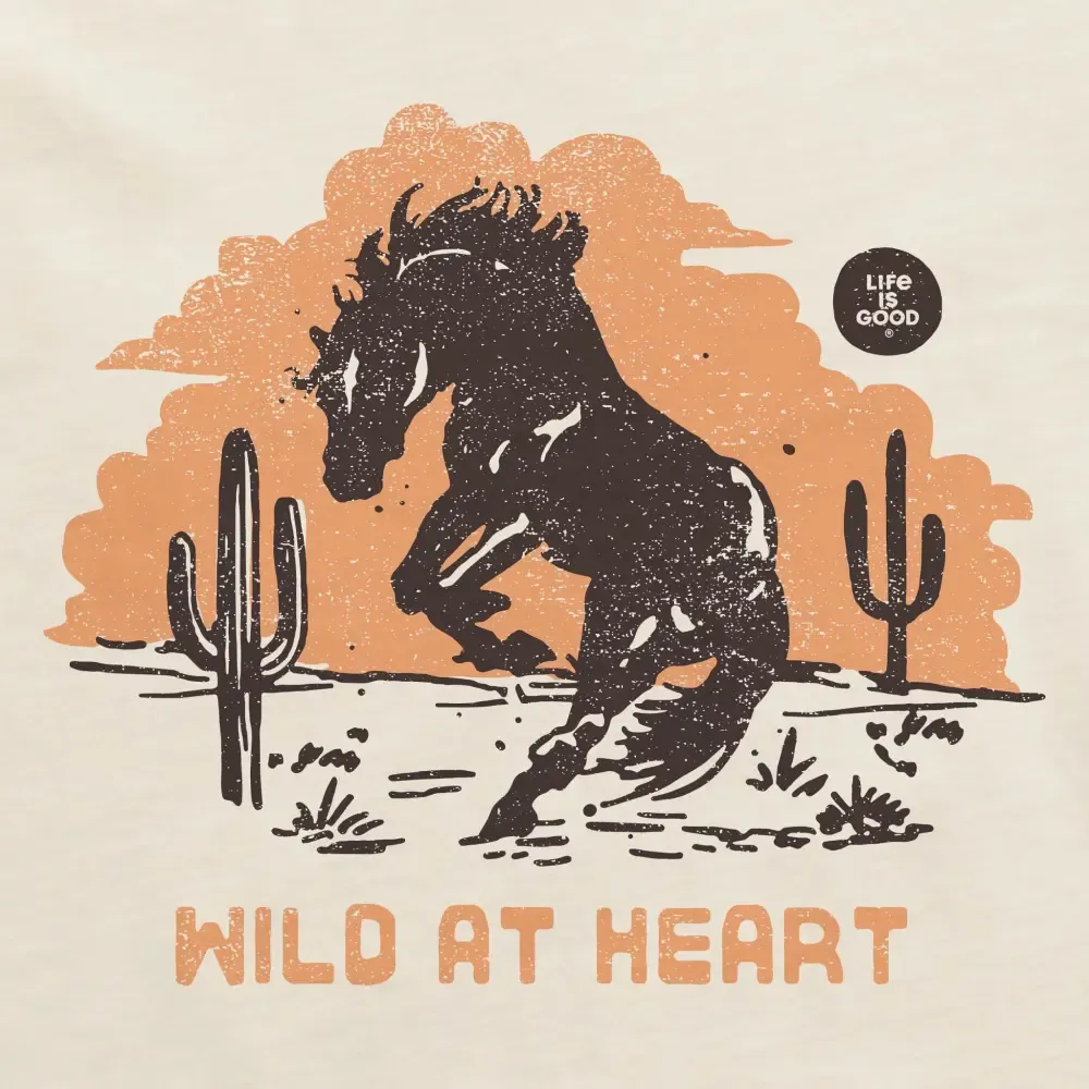 Women's Wild at Heart Mustang Short Sleeve Crusher Tee