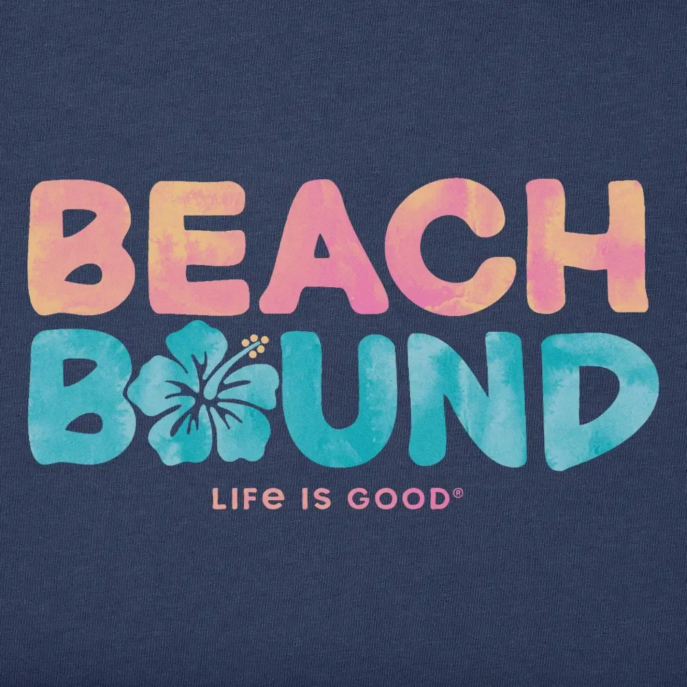 Women's Wordsmith Beach Bound Hibiscus Short Sleeve Vee