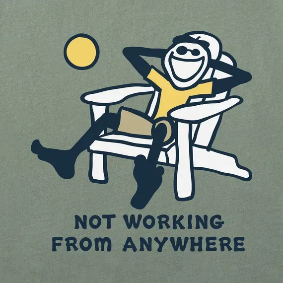 Men's Jake Not Working Adirondack Short Sleeve  Tee