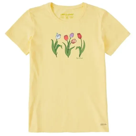 Women's 3 Genuine Tulips  Crusher Tee